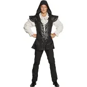 Boland Robin hood kostuum luxe (zwart en wit, 50/52 (M/L))