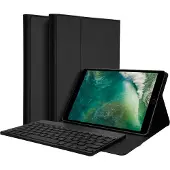 Accezz Bluetooth Keyboard Bookcase voor de Apple iPad 6 (2018) 9.7 inch / iPad 5 (2017) 9.7 inch - QWERTY / NL - Zwart
