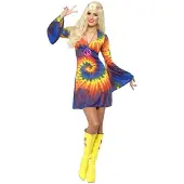 Smiffy 1960's Tie Dye kostuum vrouw