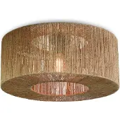 Good&Mojo Plafondlamp Iguazu, dimbaar, crème / amber, Woon-/ Eetkamer, Textiel / Stof / Zijde, plafondlamp