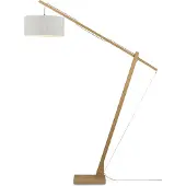 Good&Mojo Bamboe LED Staande Lamp Montblanc | 1X E27 Max 60W | Light Grey