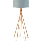 Good&Mojo Bamboe LED Staande Lamp Kilimanjaro | 1X E27 Max 60W | Light Grey