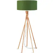 Good&Mojo Bamboe LED Staande Lamp Kilimanjaro | 1X E27 Max 60W | Green Forest