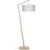 Good&Mojo Bamboe LED Staande Lamp Andes | 1X E27 Max 60W | Light Grey