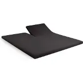 Cinderella topdek hoeslaken tot 15cm bi-inkeping jersey 200x200/210 anthracite |