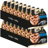 Sheba - Filets - Stukjes Kip & Tonijn in Saus - 16x60gr