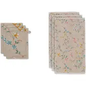 Pip studio Badlaken Les Fleurs Khaki (70 x 140 cm)