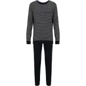 Schiesser Pyjama Long dark blue 178108 54/XL