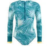 LASCANA Sportbadpak cyaan blauw / lichtblauw / petrol / wit