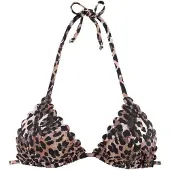 LASCANA Bikinitop 'Lexa' beige / zwart