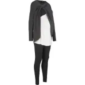 Bonprix Comfortabele set bestaande uit een voedingsshirt en een legging (2-delige set) 46/48 (L)