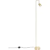 QAZQA Moderne vloerlamp messing verstelbaar - Java