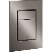 GROHE Skate Cosmopolitan S Bedieningspaneel Toilet - Verticaal - Dual Flush - Hard graphite (glanzend antraciet) - Slank formaat
