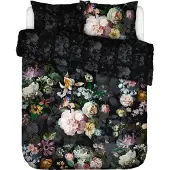 Essenza Dekbedovertrek Fleur Festive Blooming Black Satijn-240 x 200 / 220 cm | Lits-Jumeaux