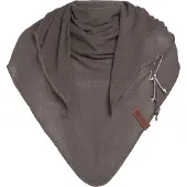 Knit Factory Lola Omslagdoek/Sjaal - Taupe - 190x85 cm