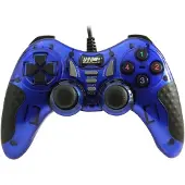 Dolphix USB gamecontroller met 1.8m draad - voor PC – Blauw