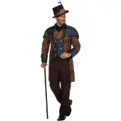 Coppens Steampunk Blue - 100% Polyester - Halloween kostuums | Maat 48 |