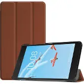 Mobigear Tri-Fold Bookcase voor Lenovo Tab E7 - Bruin