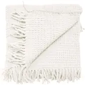 Unique living plaid selien 150x200cm dove white
