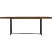 House Doctor Kant eettafel hout metaal