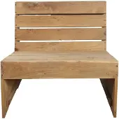 House Doctor Lounge stoel, Woodie, Natuur