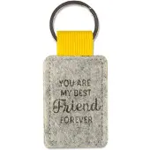Miko Sleutelhanger - Best Friend | Vilt (grijs / geel)