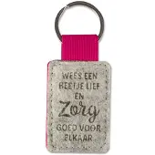 Miko Sleutelhanger - Zorg | Vilt (grijs / pink)