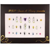 Partyxplosion Gezichts steentjes multi stone luxe
