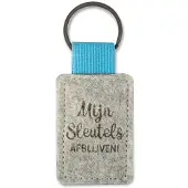Miko Sleutelhanger - Mijn Sleutels | Vilt (grijs / blauw)