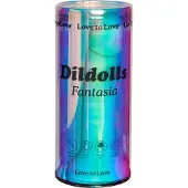 Love to love Dildolls Fantasia - zuignap siliconen dildo (gestreept)