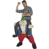 Boland Gedragen funny kabouter kostuum (rood, geel, blauw en wit)