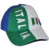 Funny fashion Baseball cap Italie | Italiaans (groen, wit, rood en blauw)