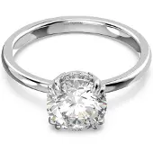 Swarovski Ring 'Stilla' zilver / wit