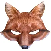 Boland Vos half masker foam (bruin)