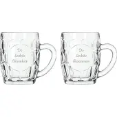 Libbey Gegraveerde Bierpul 55cl De Leukste Skoanheit-De Leukste Skoanmem