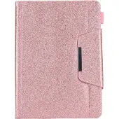 Mobigear Tablethoes geschikt voor Apple iPad 9 (2021) Hoes | Luxury Bookcase + Stylus Houder - Roze