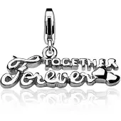 Zinzi Charms CHARMS276 Zilveren Bedel - 'Together Forever'