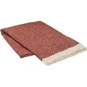 Broste Copenhagen Soren plaid katoen bruin - W130XL180CM