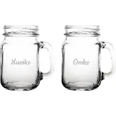 Fusion Gegraveerde Drinkglas 45cl Muoike & Omke