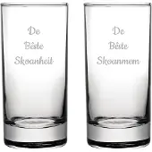 Fusion Gegraveerde longdrinkglas 28,5cl De Bêste Skoanheit- De Bêste Skoanmem