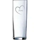 Arcoroc Gegraveerde longdrinkglas 31cl Mem mei hert
