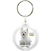 Deknudt Frames sleutelhanger S66GA2 - transparant - foto 3,3x3,3 cm