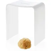 DECOR WALTHER Badkamerbankje Stone Matt Wit