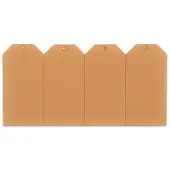 Hf2 labels met ophangoog 40 x 80 mm chamois (1000 stuks)