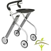TRUST CARE Let's Go Indoor rollator - Zilver -