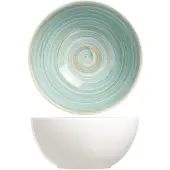 Cosy & Trendy soep serveer schaaltje/kommetje Turbolino - blauw - dia 14,5 cm - 500 ml - Kommetjes