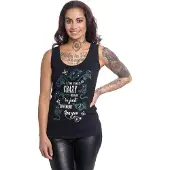 Alice Au Pays Des Merveilles - Disney Top - Cheshire Cat - I'm Not Crazy - XS tot XXL - voor Vrouwen - zwart | Maat XXL