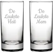 Fusion Gegraveerde longdrinkglas 28,5cl De Leukste Mem-De Leukste Heit