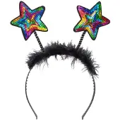 Boland Tiara sterren rainbow | regenboog diadeem (regenboog)