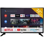 RCA RS32H2-EU - Classe de diagonale 32" (31.5" visualisable) TV LCD rétro-éclairée par LED - Smart TV - Android TV - 720p 1366 x 768 - LED à éclairage direct